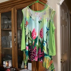 Cold Shoulder Asymmetrical Hem